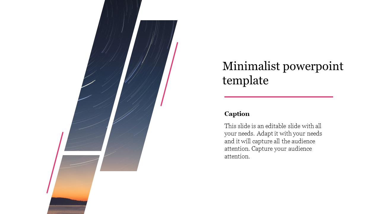 Free - Attractive Minimalist PowerPoint Template Free Display